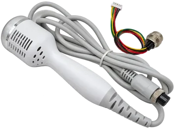 White cooling handpiece with cable and connector