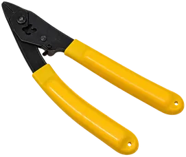 Fiber stripper with yellow handles