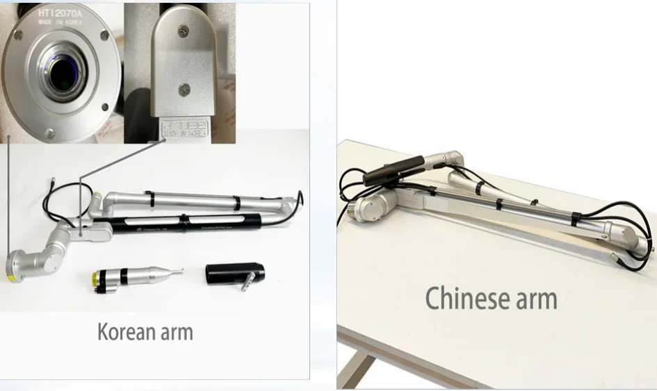 Chinese and Korean articulated arms