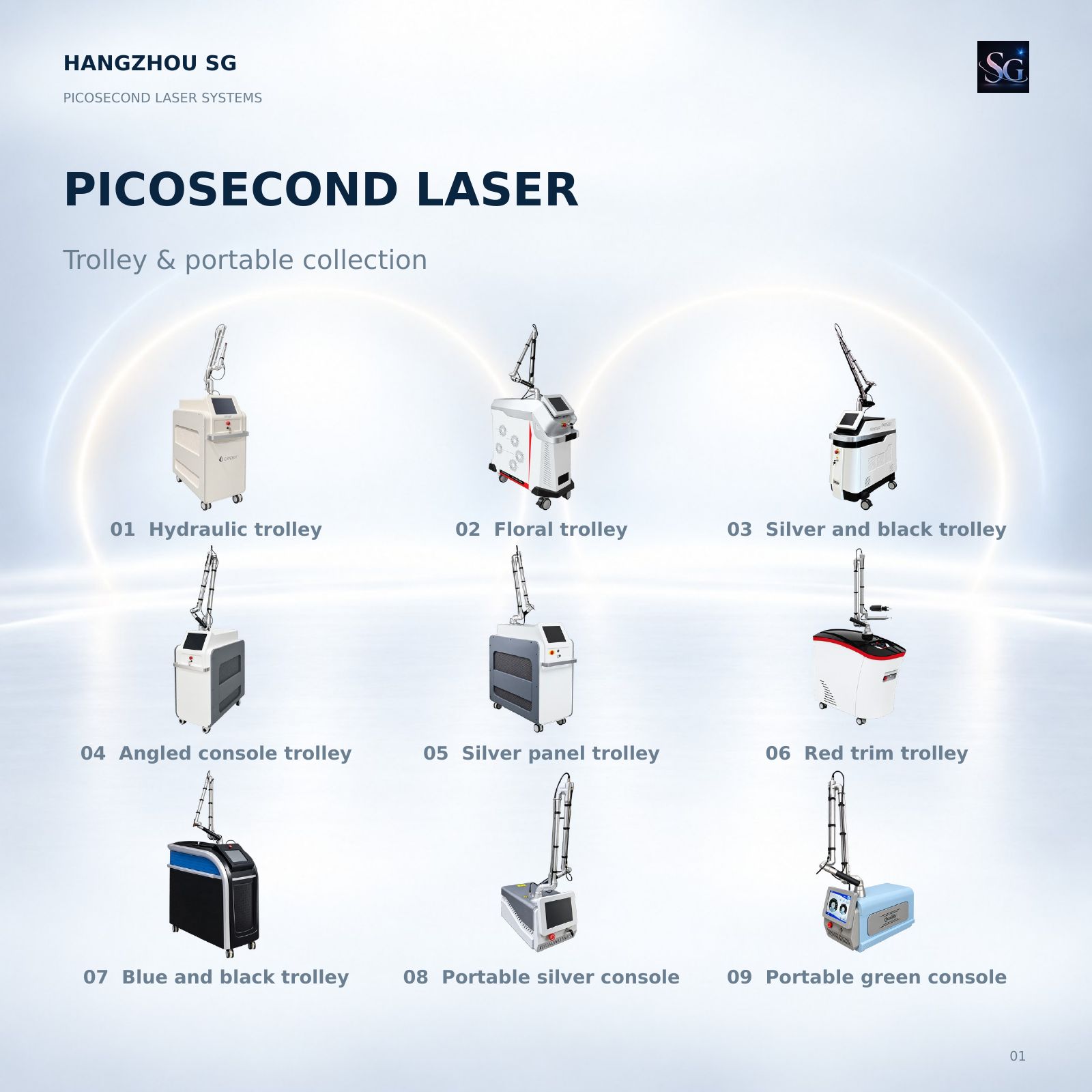 Picosecond laser catalog, original page 1 of 22